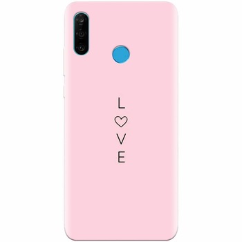 Husa silicon pentru Huawei P30 Lite, Love Husa silicon pentru Huawei P30 Lite, Love