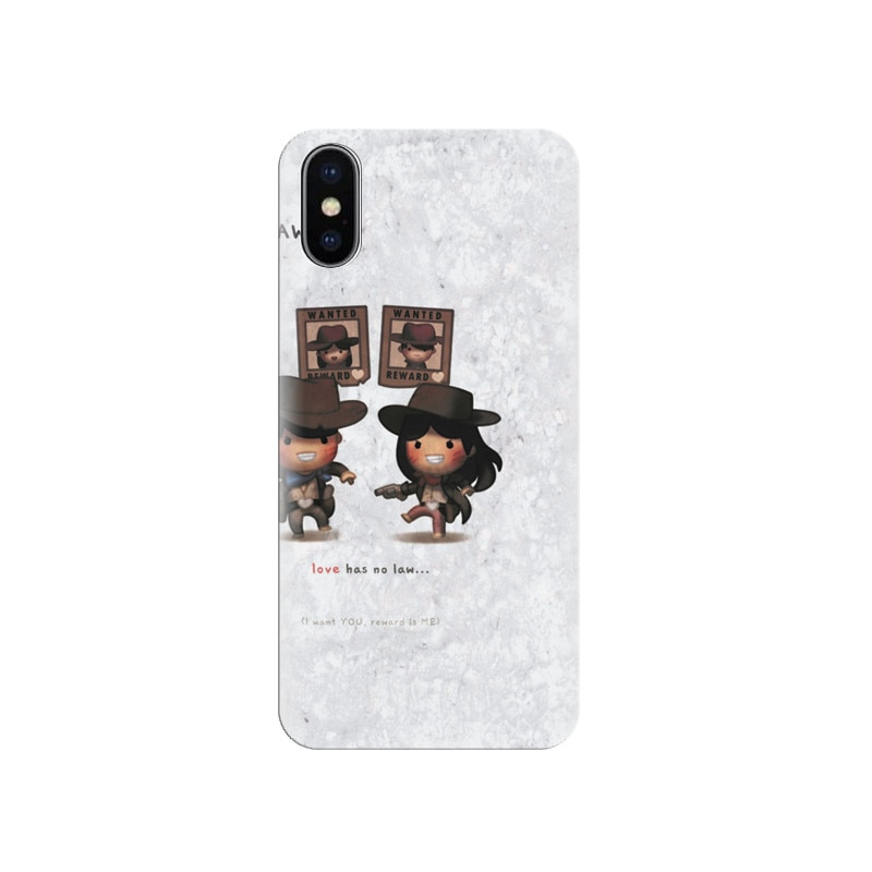 Husa silicon IPHONE X Love Is Outlaws