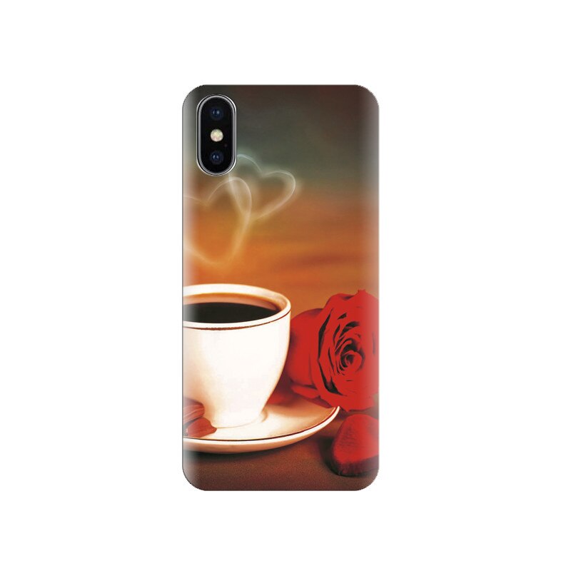 Husa silicon IPHONE X Morning Coffee Cup With Love Iphon Hqs