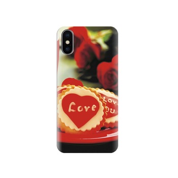 Husa silicon IPHONE X Love Biscuits Husa silicon IPHONE X Love Biscuits
