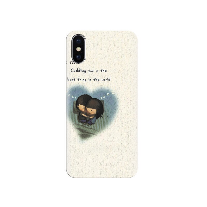 Husa silicon IPHONE X Love Is Cuddling