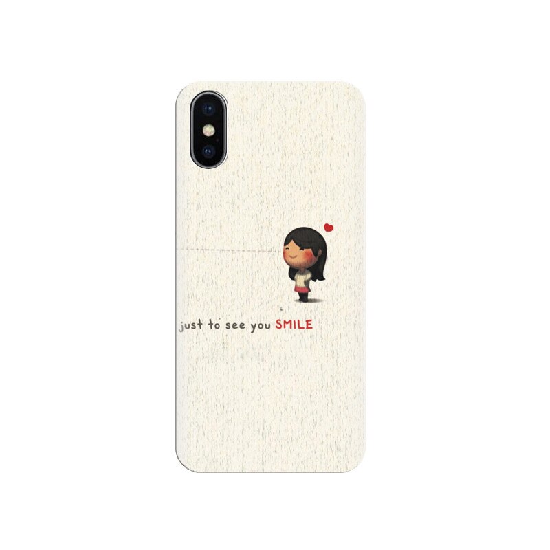 Husa silicon IPHONE X Love Is Happy Just To See You Smile