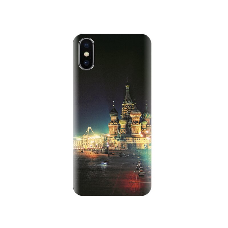 Husa silicon IPHONE X Moscow Night Hd Images Background