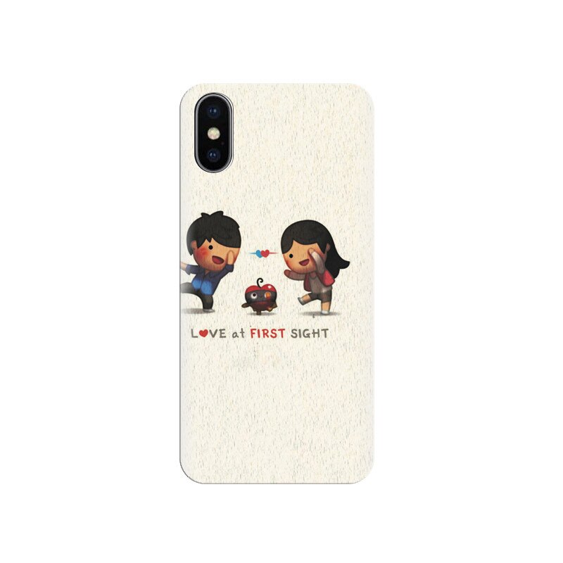 Husa silicon IPHONE X Love At First Sight