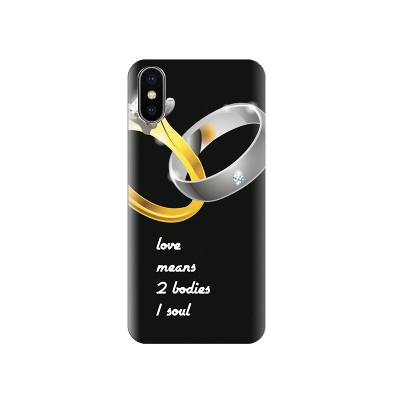 Husa silicon IPHONE X Love Rings