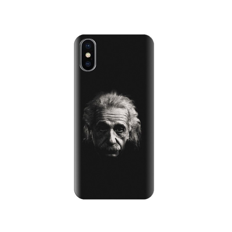 Husa silicon IPHONE X Man Face With Black Background