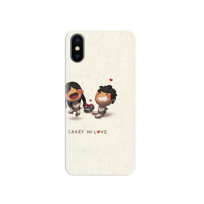 Husa silicon IPHONE X Love Is Crazy In Love