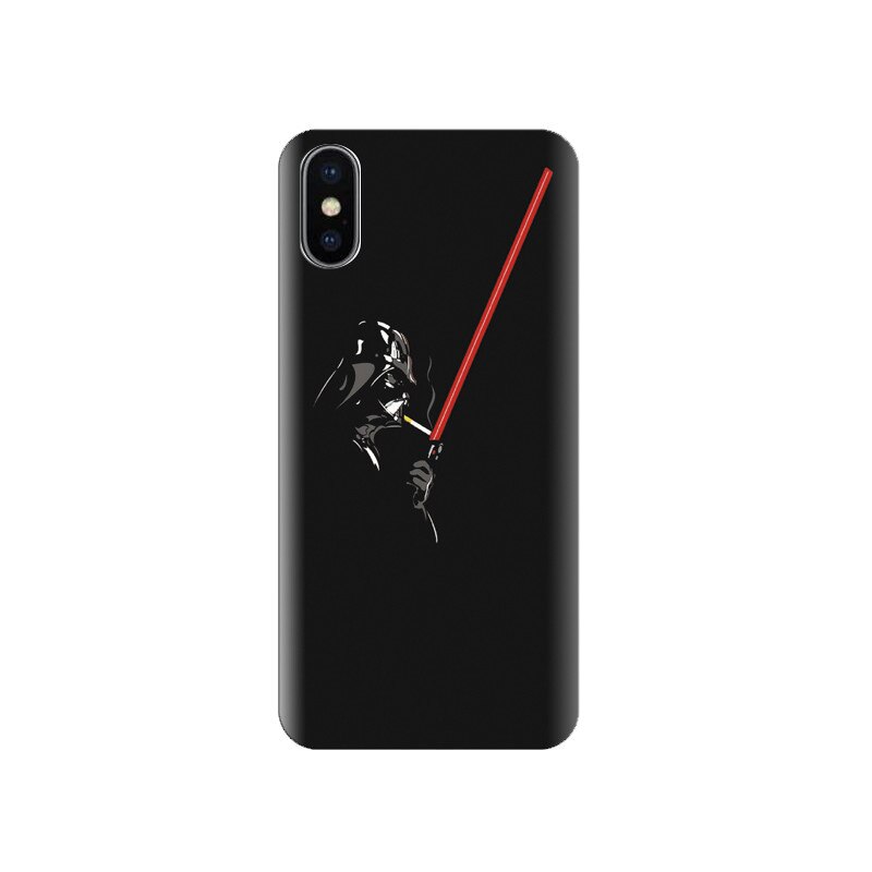 Husa silicon IPHONE X Man Smoking Cigarette With Black Background Pics