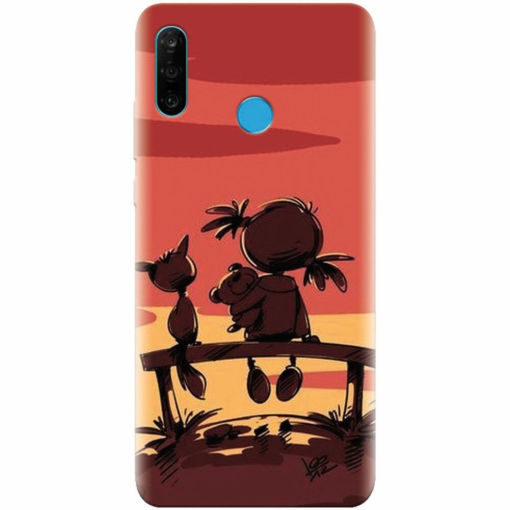 Husa silicon pentru Huawei P30 Lite, Lovely Sunsets