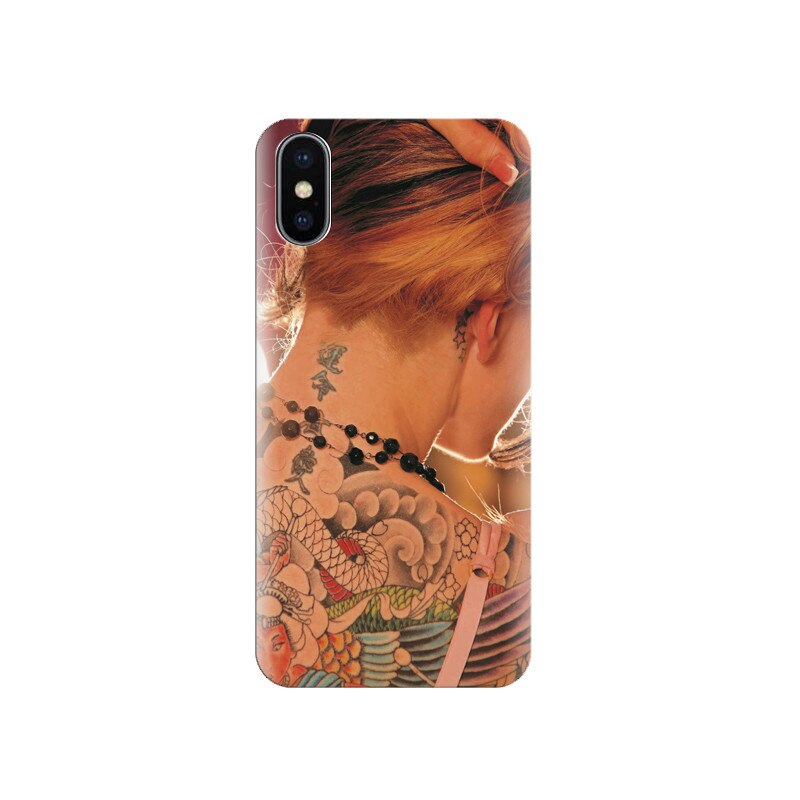 Husa silicon IPHONE X Inked Girl With Tattoos