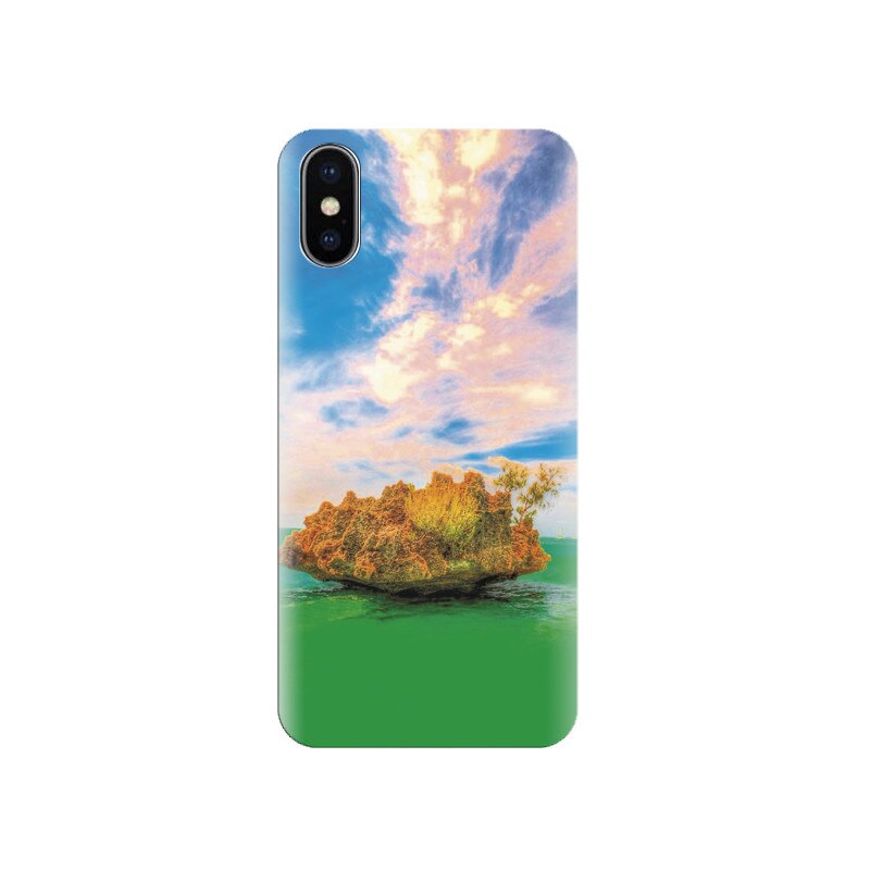 Husa silicon IPHONE X Mauritius Very Romantic Green Beach