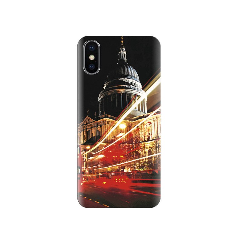 Husa silicon IPHONE X London City Night View High Quality Photographs