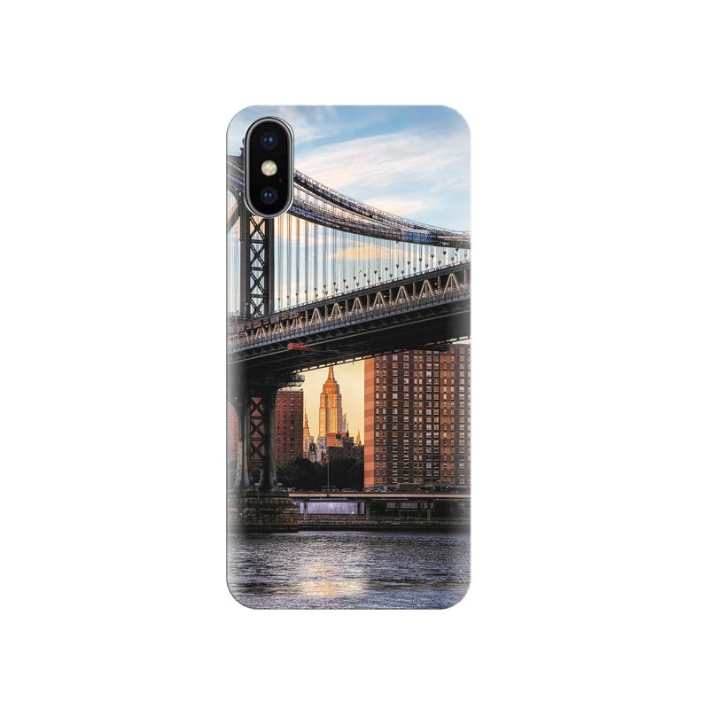 Husa silicon IPHONE X Manhattan Bridge High Resolutions