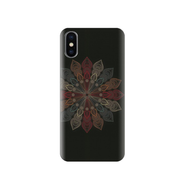 Husa silicon IPHONE X Mandala Flower