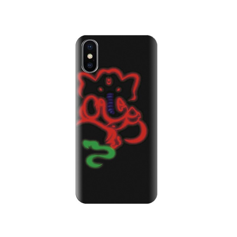 Husa silicon IPHONE X Multiple Color Line Art Of Ganesha