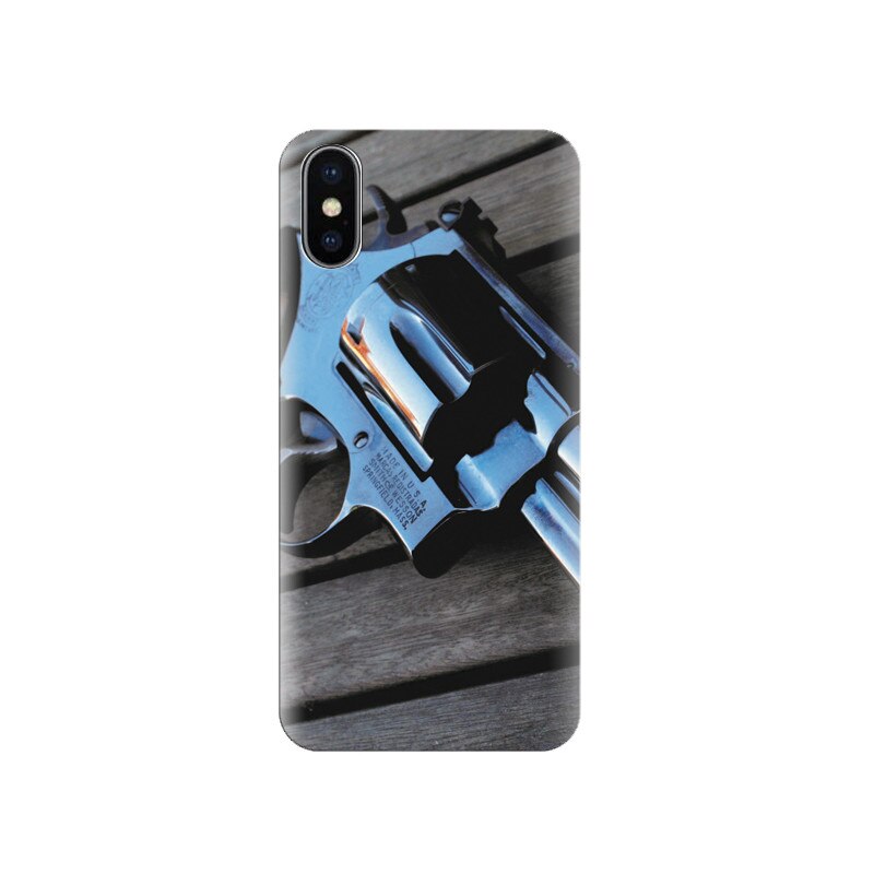 Husa silicon IPHONE X Military Magnum Revolver
