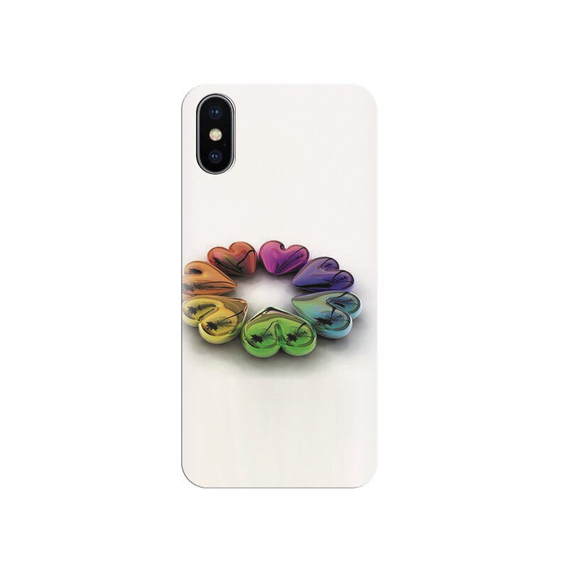 Husa silicon IPHONE X Multi Color High Resolution Photos
