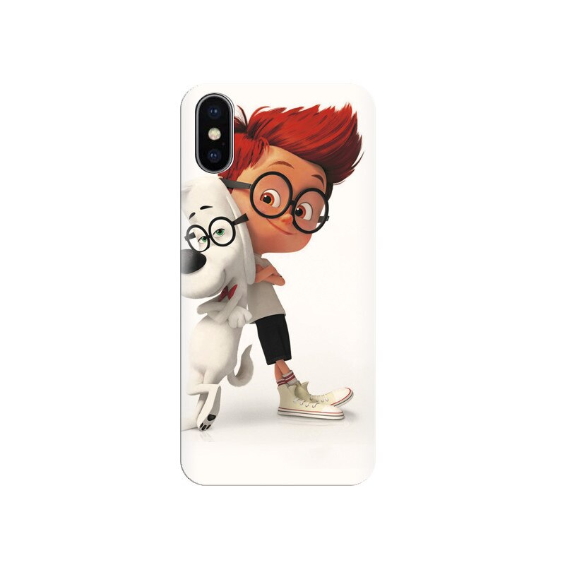 Husa silicon IPHONE X Mr Peabody And Sherman Cartoon Funny Hd Photos