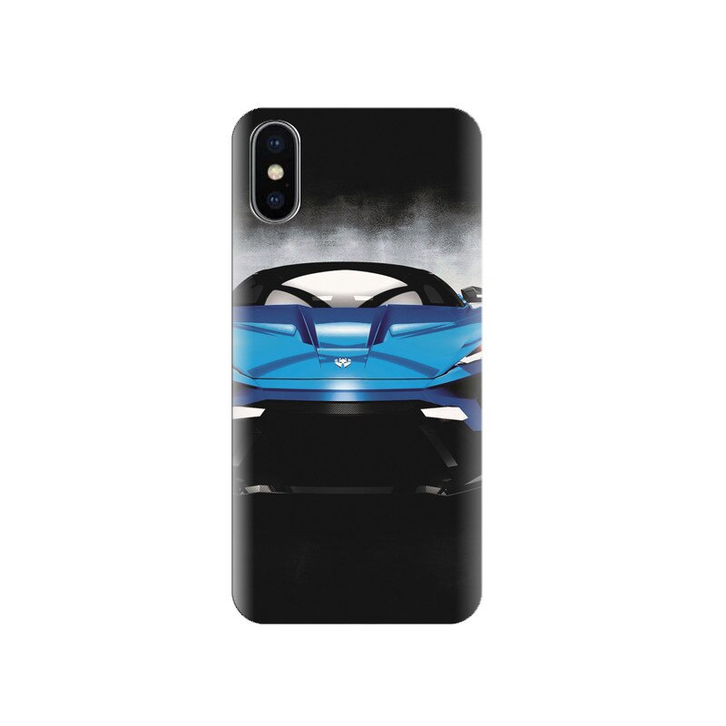 Husa silicon IPHONE X Lovely Blue Car