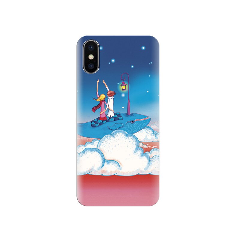 Husa silicon IPHONE X Love On Clouds