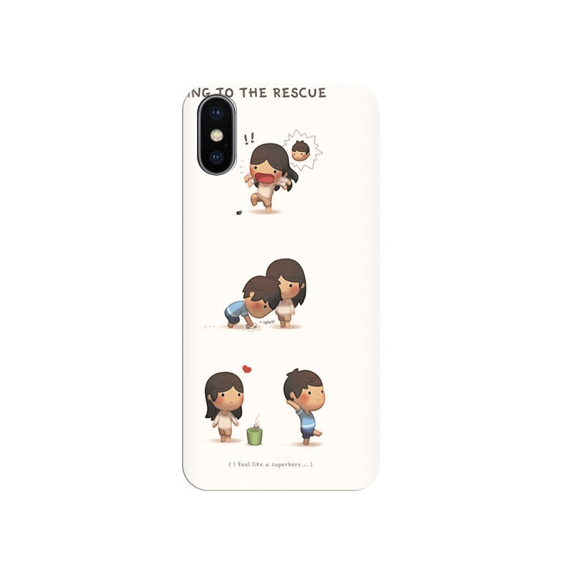 Husa silicon IPHONE X Love Is Rescue