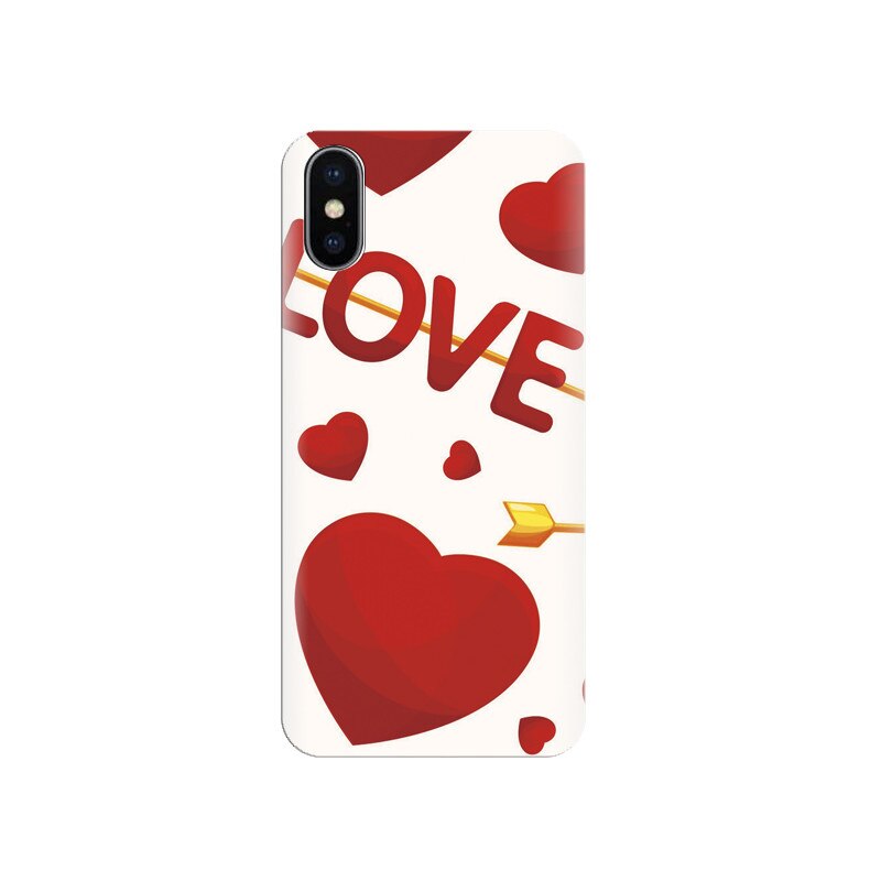 Husa silicon IPHONE X Love Texture