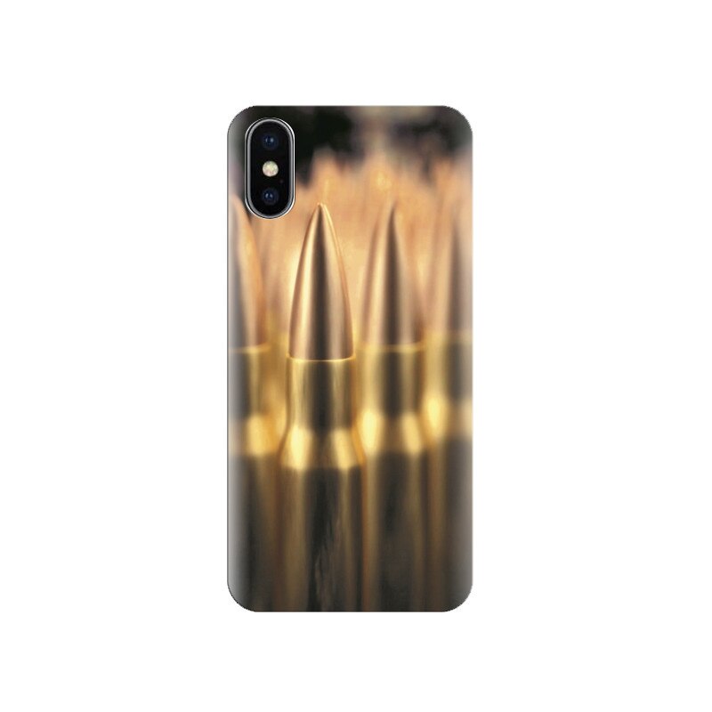 Husa silicon IPHONE X Military Gun Bullet