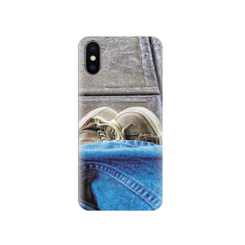 Husa silicon IPHONE X Old Shoes