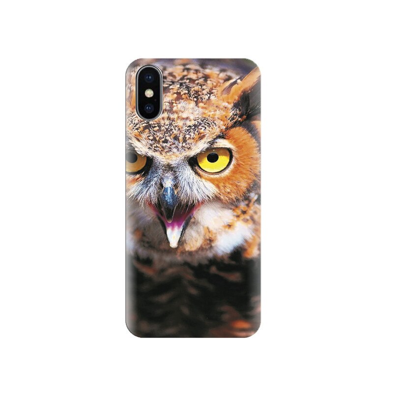 Husa silicon IPHONE X Owl Horror Eyes
