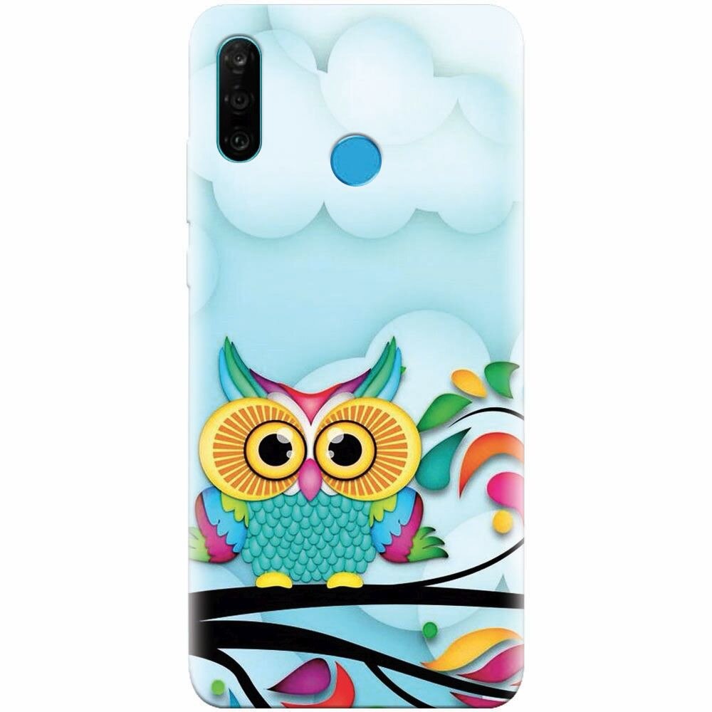 Husa silicon pentru Huawei P30 Lite, Owl 102