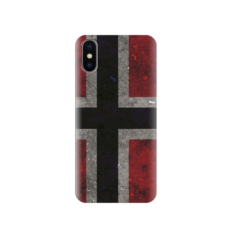 Husa silicon IPHONE X Norway Flag Scandinavian Cross