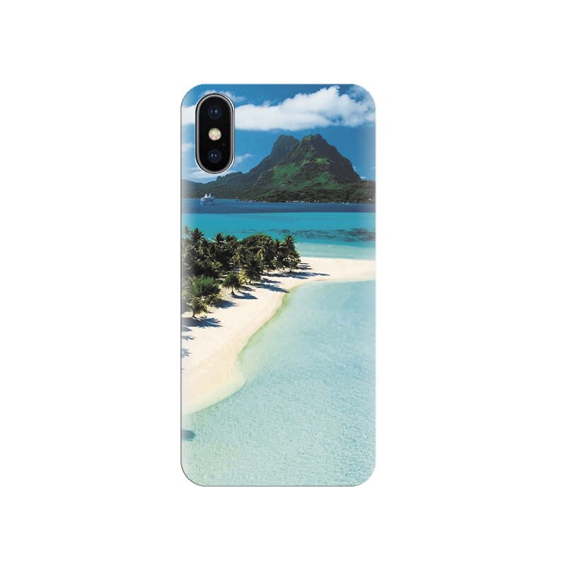 Husa silicon IPHONE X Pacific Ocean Tahiti Bay