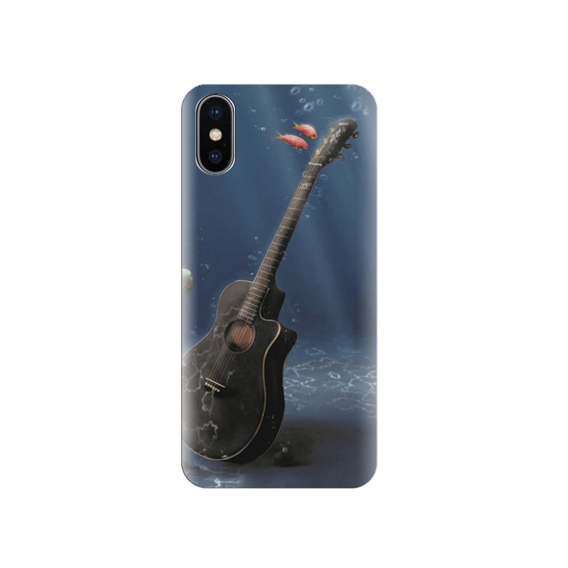 Husa silicon IPHONE X Music Gadget Guitar