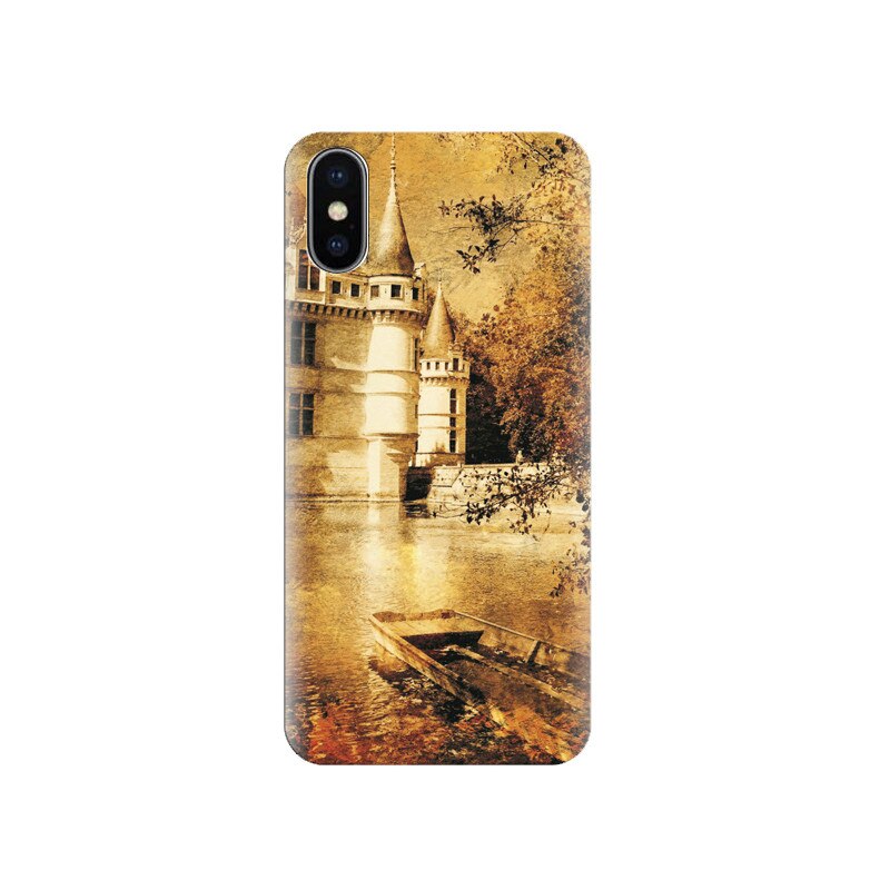 Husa silicon IPHONE X Old Castle Art Fantasy