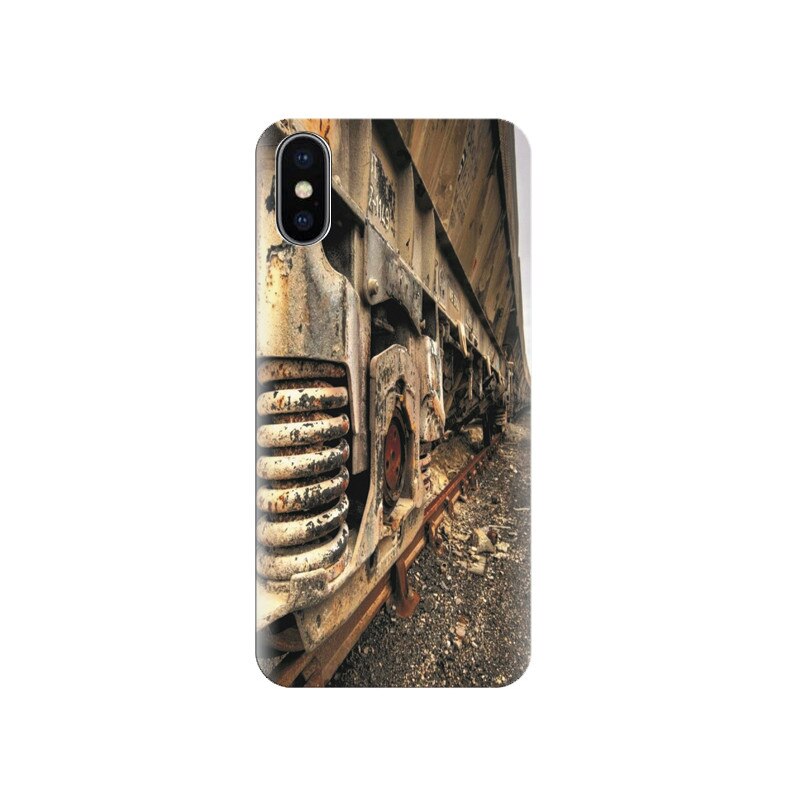 Husa silicon IPHONE X Old Train Wheel High Resolution Latests