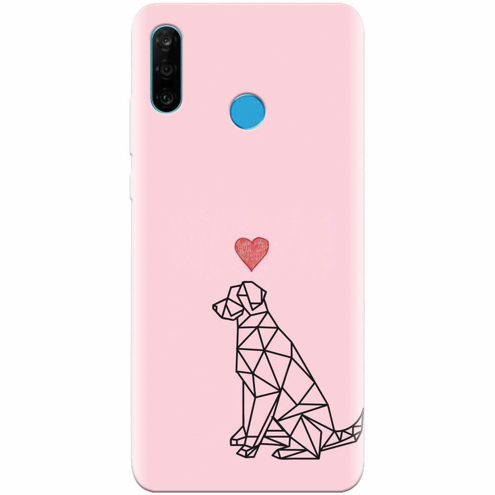 Husa silicon pentru Huawei P30 Lite, Love Dog