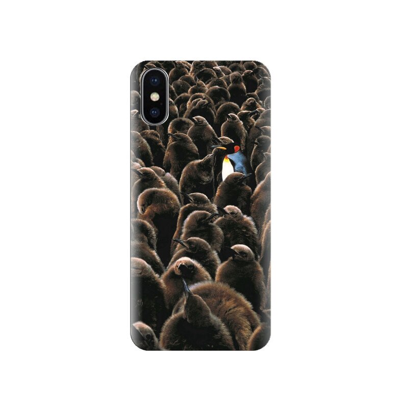Husa silicon IPHONE X Penguins For