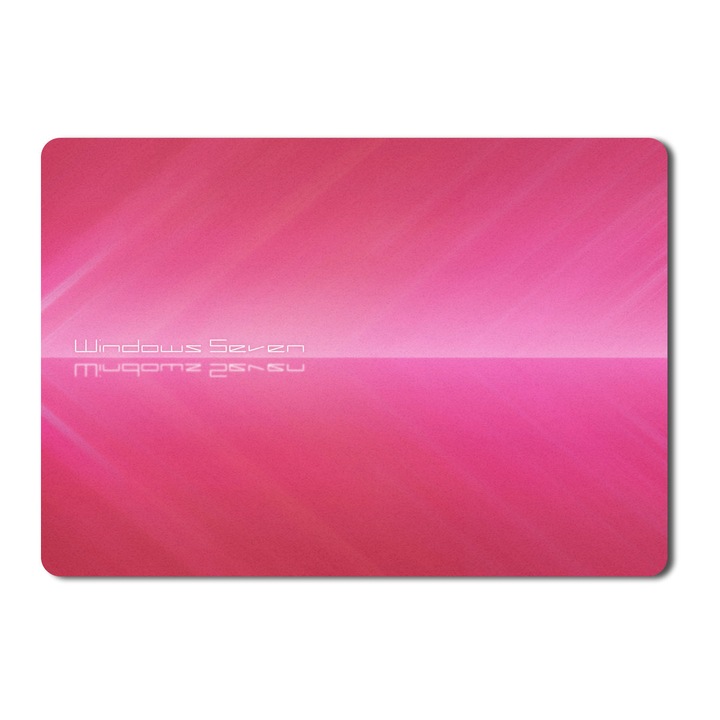 Egérpad fehér ablak hét rózsaszín csík között - 21,5 x 27 x 0,3 cm