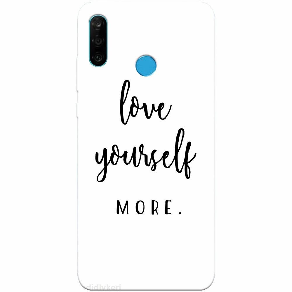 Husa silicon pentru Huawei P30 Lite, Love Yourself More
