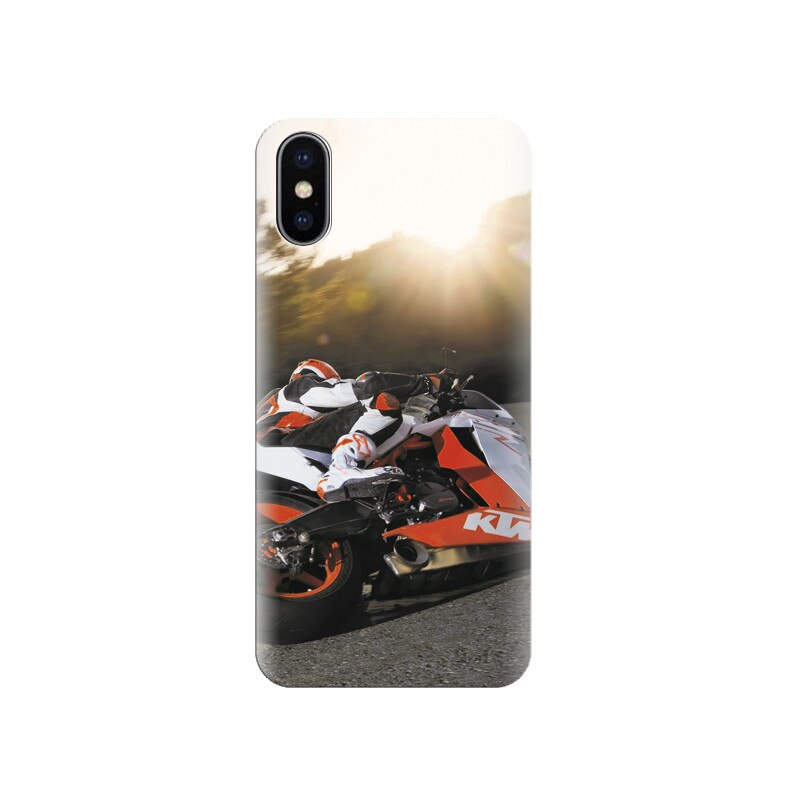 Husa silicon IPHONE X Racing Bike Real Hd Photos
