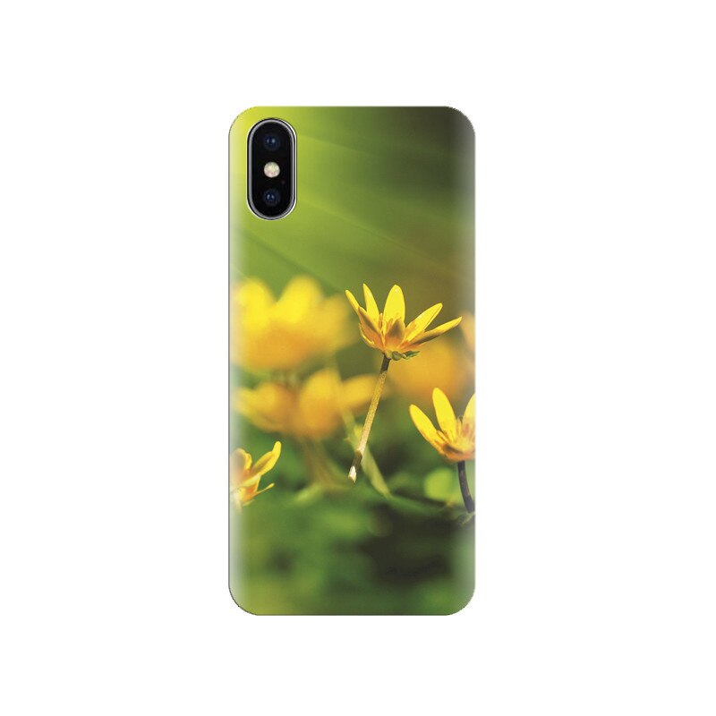 Husa silicon IPHONE X Nice Yellow Flower Close Up