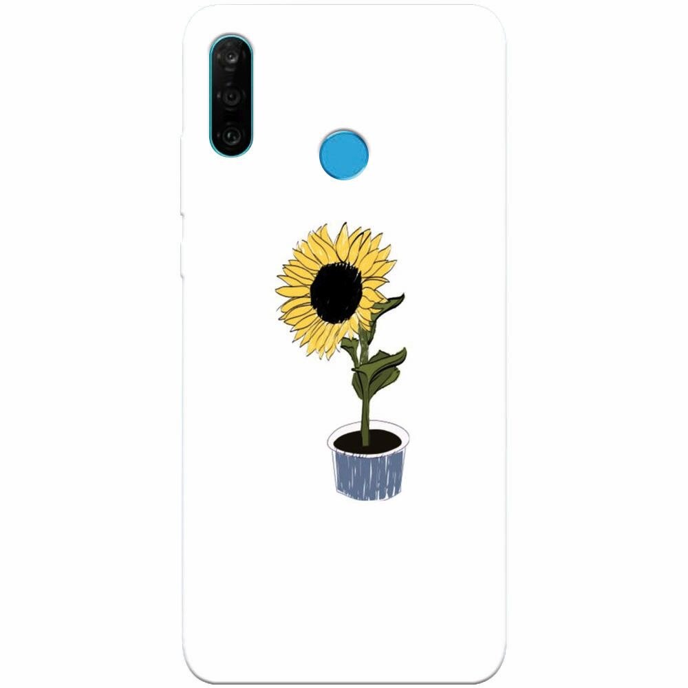 Husa silicon pentru Huawei P30 Lite, Sun Flower