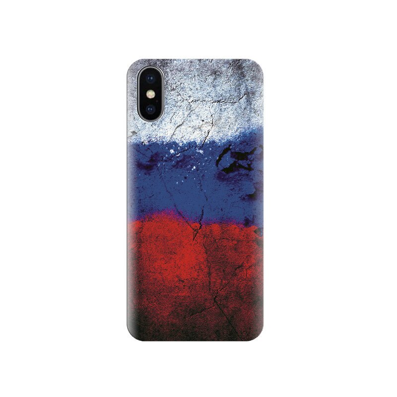 Husa silicon IPHONE X Russia Colors Hd Images