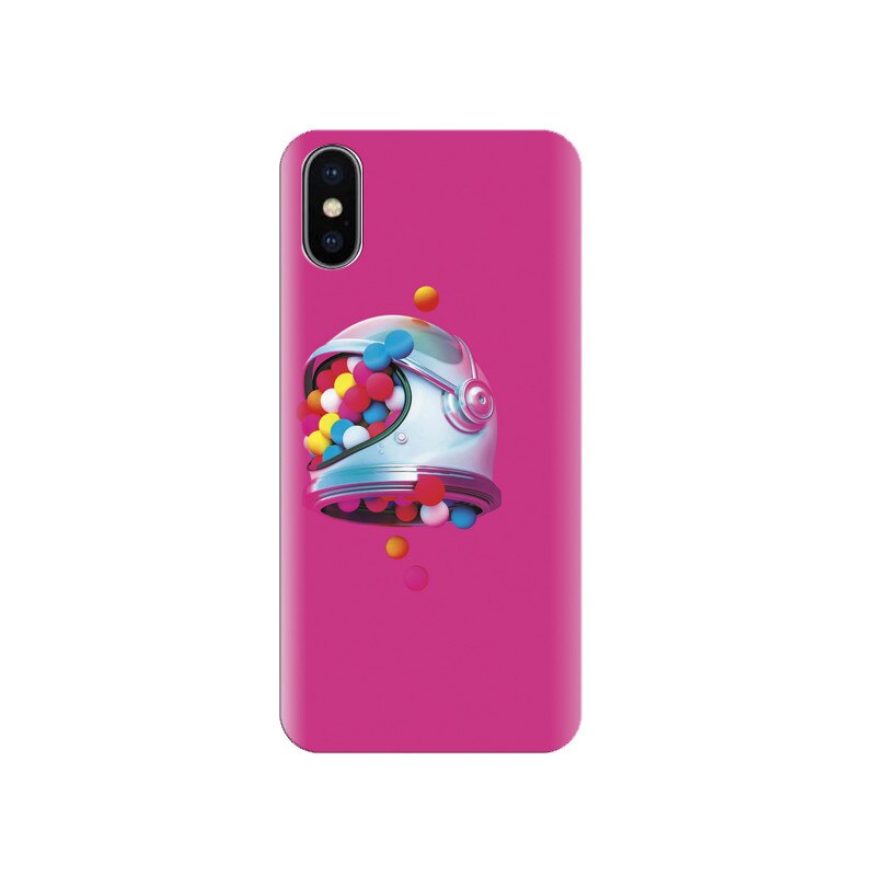 Husa silicon IPHONE X Space Helmet Buubles