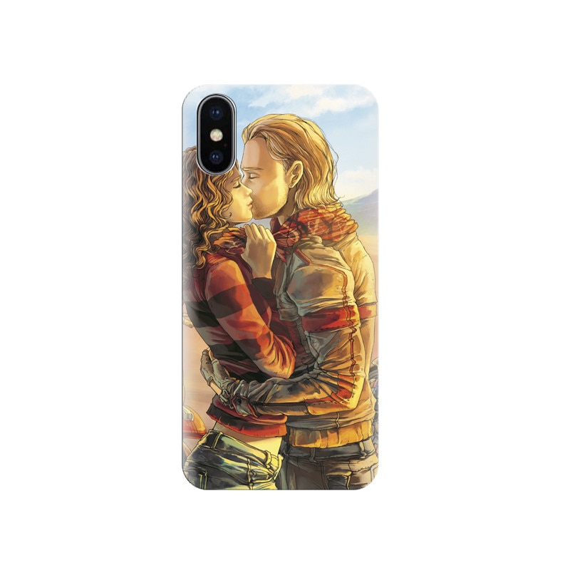 Husa silicon IPHONE X Biker Kiss High Resolution