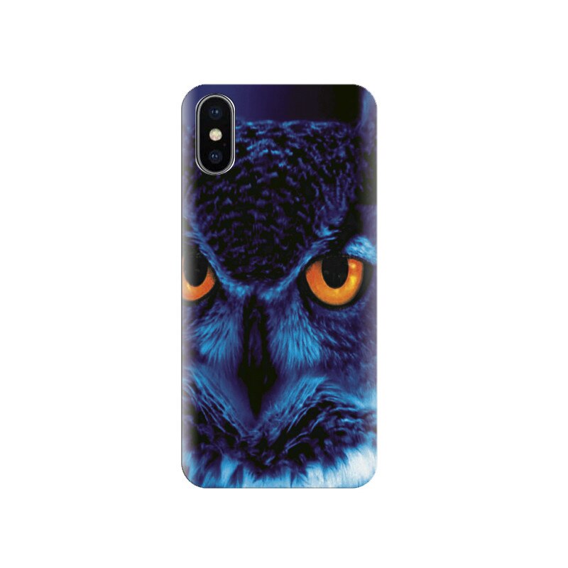 Husa silicon IPHONE X Blue Owl
