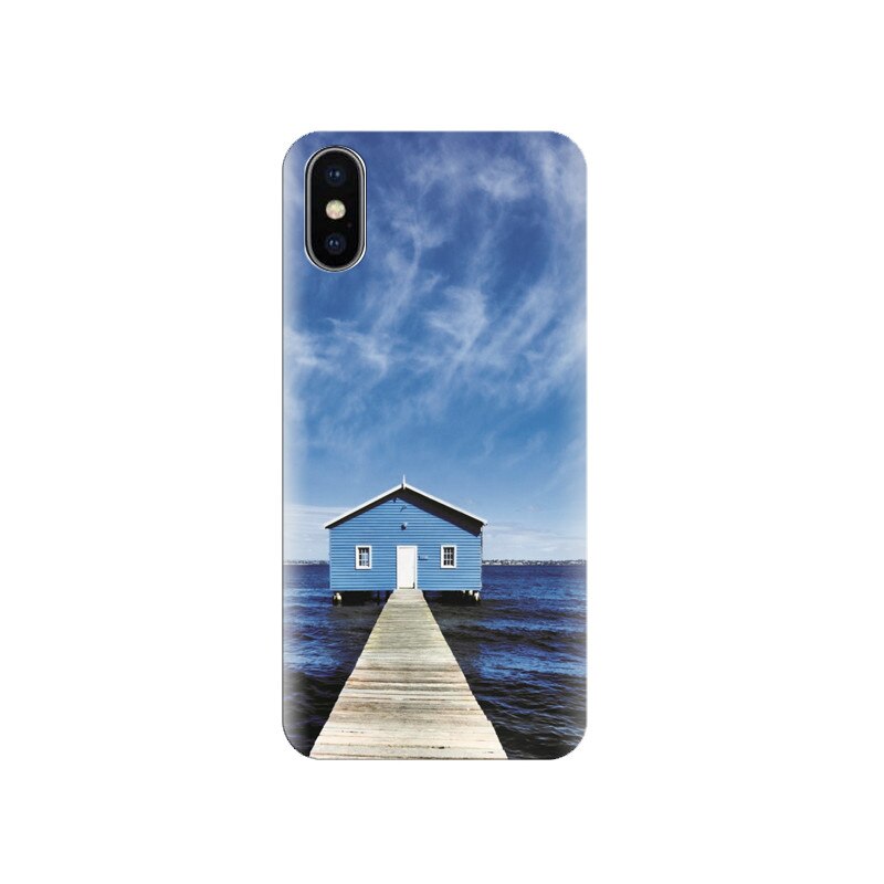 Husa silicon IPHONE X Blue Pier House