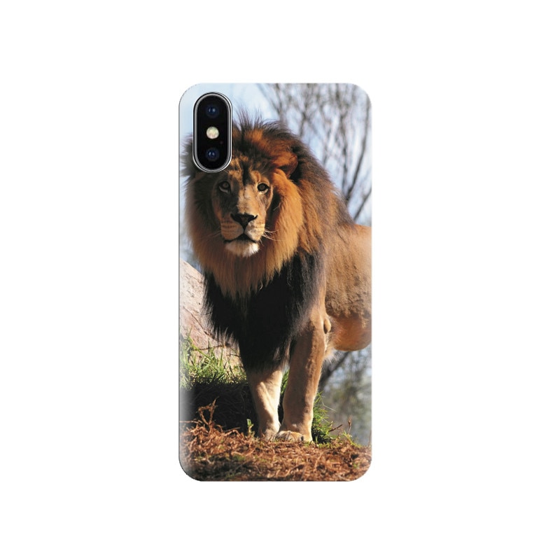 Husa silicon IPHONE X Big Lion Mane Predator