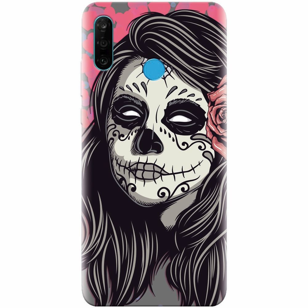 Husa silicon pentru Huawei P30 Lite, Mexican Girl Skull