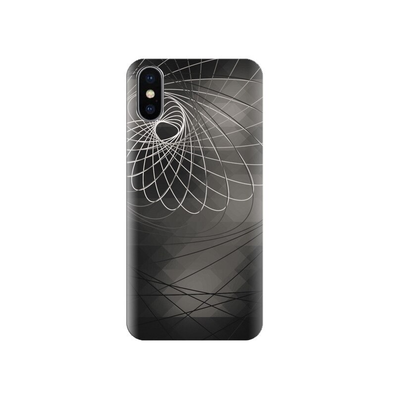 Husa silicon IPHONE X Blackandwhite Abstract Best